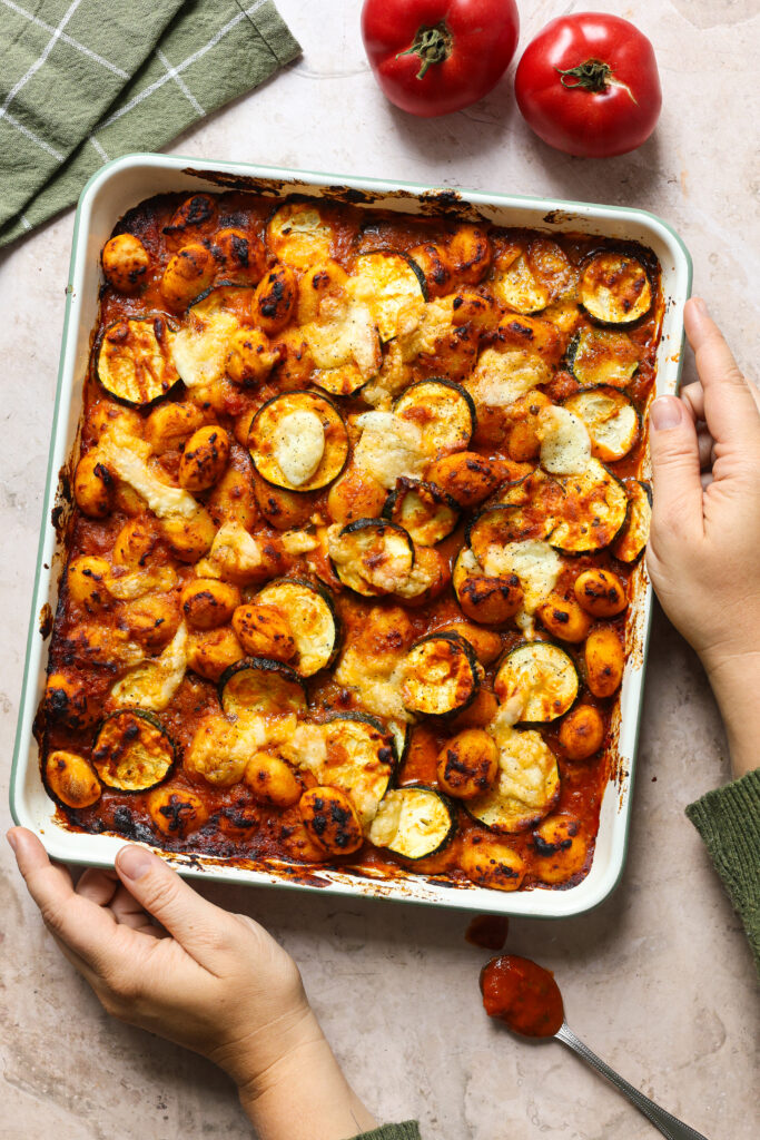 gnocchi tomates mozzarella courgettes