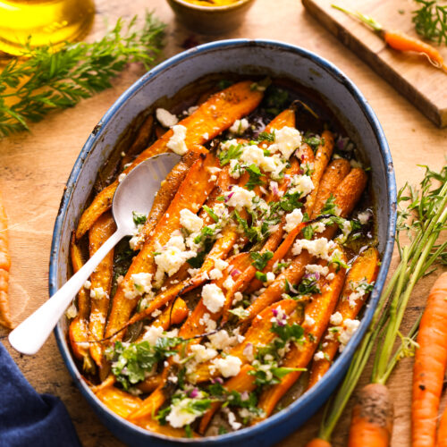 carottes roties au miel et a la feta