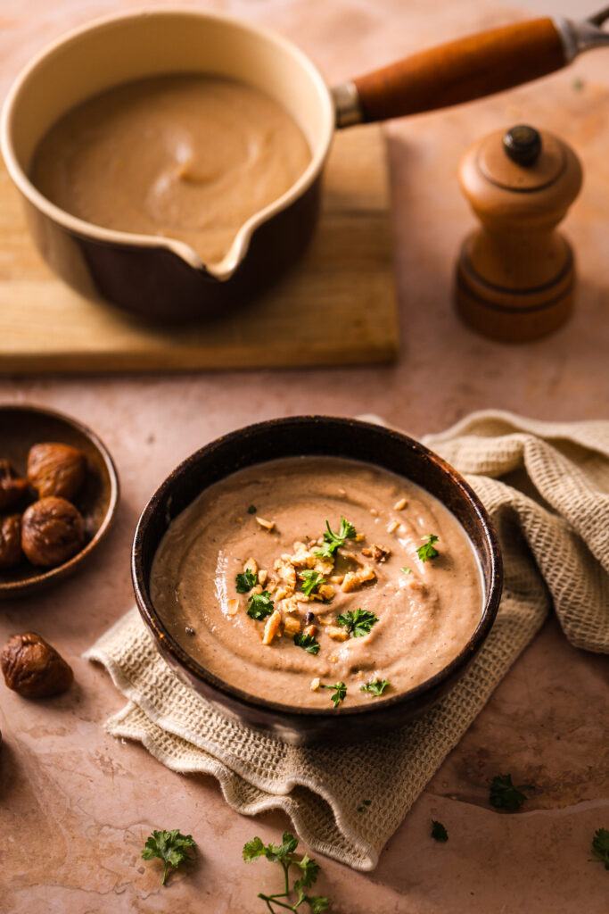 La recette facile du velouté champignon chataigne